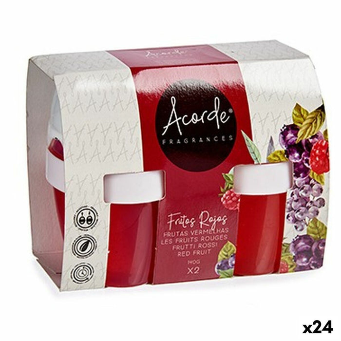 Air Freshener Set Acorde Red fruits Gel (24 Units)