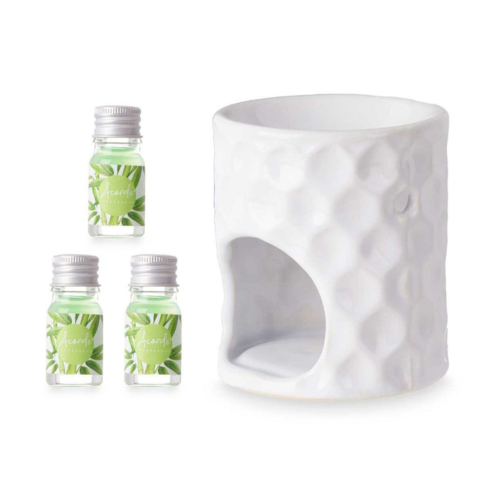 Essential oil burner Acorde Bamboo 11 x 19,8 x 6,5 cm Essential oil (12 Units)