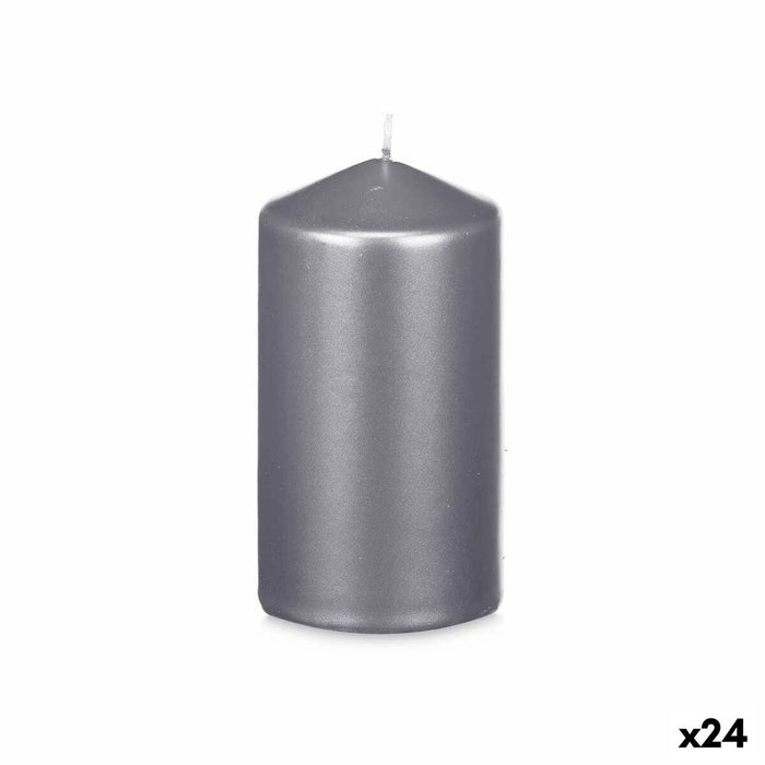 Candle Acorde Silver 7 x 13 x 7 cm (24 Units)
