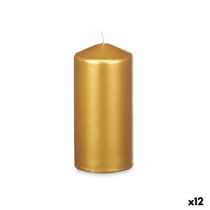 Candle Acorde Golden 7 x 15,5 x 7 cm (12 Units)