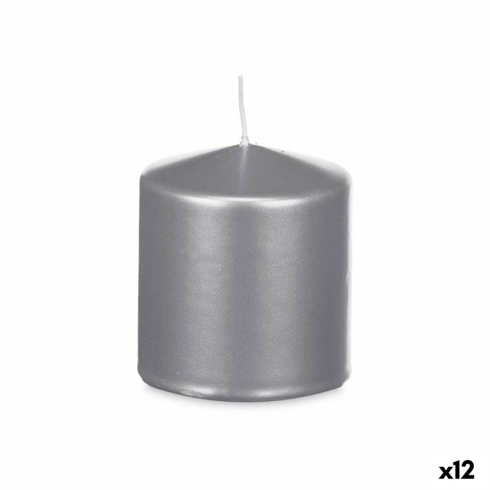Candle Acorde Silver 9 x 10 x 9 cm (12 Units)