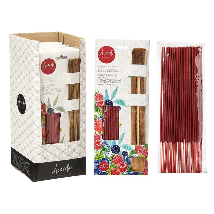 Incense set Acorde Red fruits (12 Units)