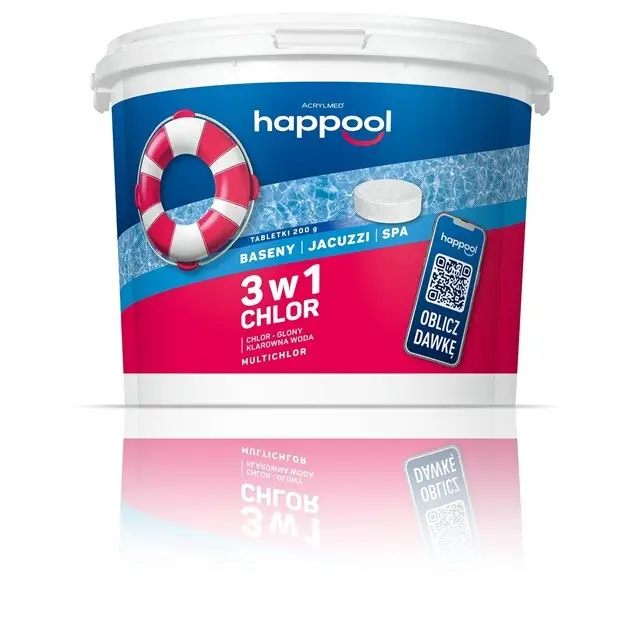 Acrylmed MULTICHLOR Multifunctional chlorine release tablets 200 g / 3 kg - Cleaning agentsCHP-SCZ<<<Professional