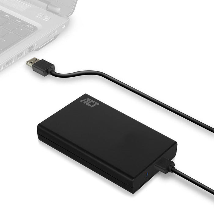Hard disk drawer ACT AC1215, 2.5", USB 3.0, Black