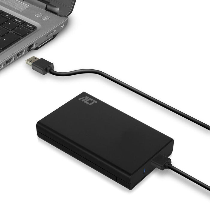 Hard disk drawer ACT AC1215, 2.5", USB 3.0, Black