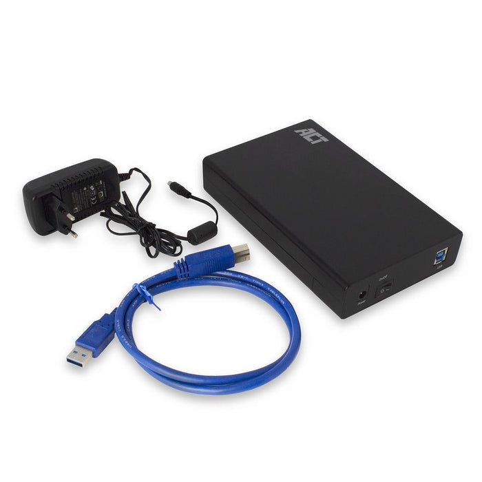 Hard disk drawer ACT AC1405, 3.5", SATA, USB 3.1 Gen1 (USB 3.0), Black