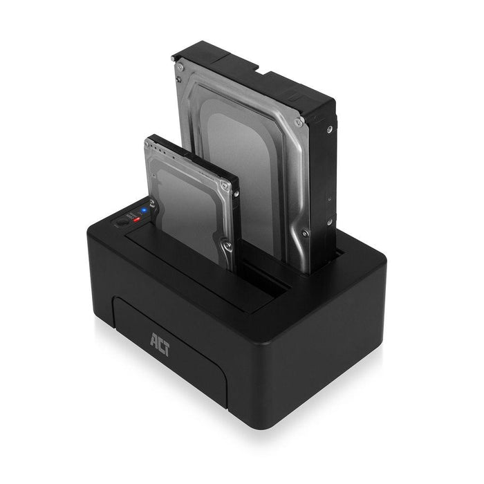 ACT Docking Station AC1504, USB 3.1 Gen1 for 3.5"/2.5" HDD/SSD black