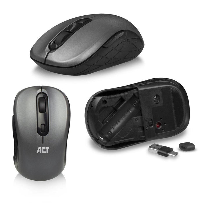 Keyboard and mouse set ACT AC5710, 2.4 Ghz, USB-C/USB-A, US