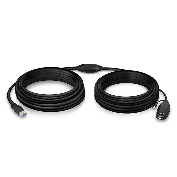 Cable ACT AC6110, USB-A male - female, 10 m