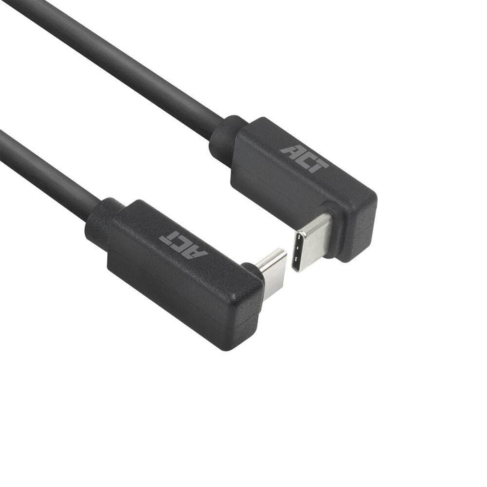 ACT Cable USB-C - USB-C, 2m, 10Gbps 60W, angled up/down