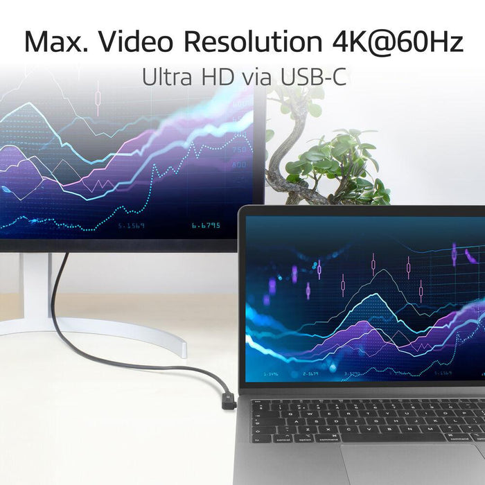 ACT Cable USB-C - USB-C, 10Gbps, 60W, 1 m, connectors 90° left/right, up/down angled