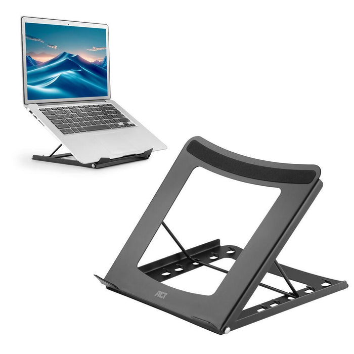 Folding laptop stand ACT AC8145, 5 positions, Black