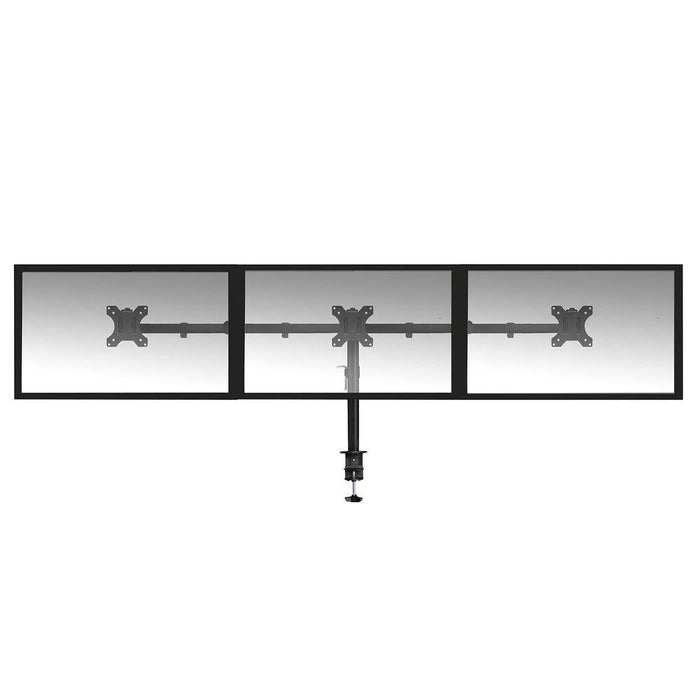 Stand for 3 monitors ACT AC8303, For desk, Adjustable, 27", 21 kg, Black