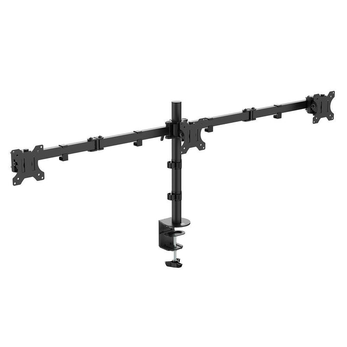 Stand for 3 monitors ACT AC8303, For desk, Adjustable, 27", 21 kg, Black