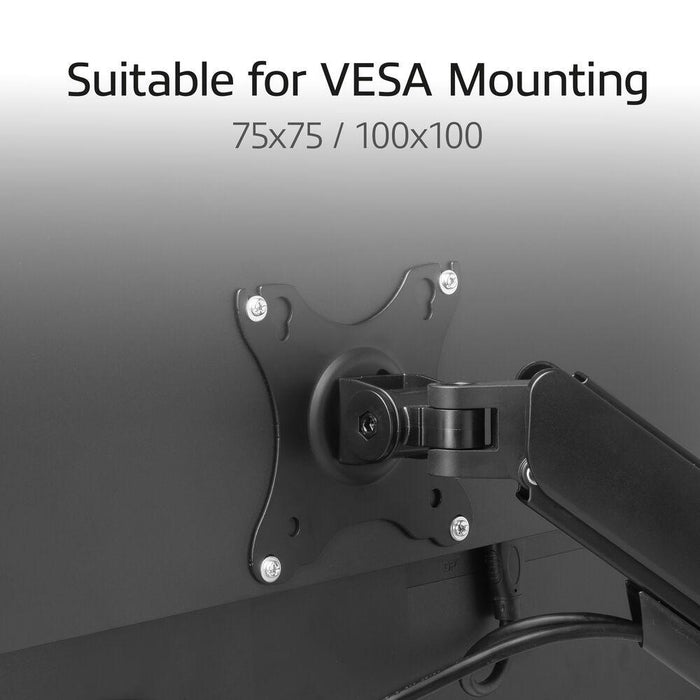 ACT Desk Mount for 2 Monitors AC8314, Adjustable, 17" - 34", 9 kg, gas spring