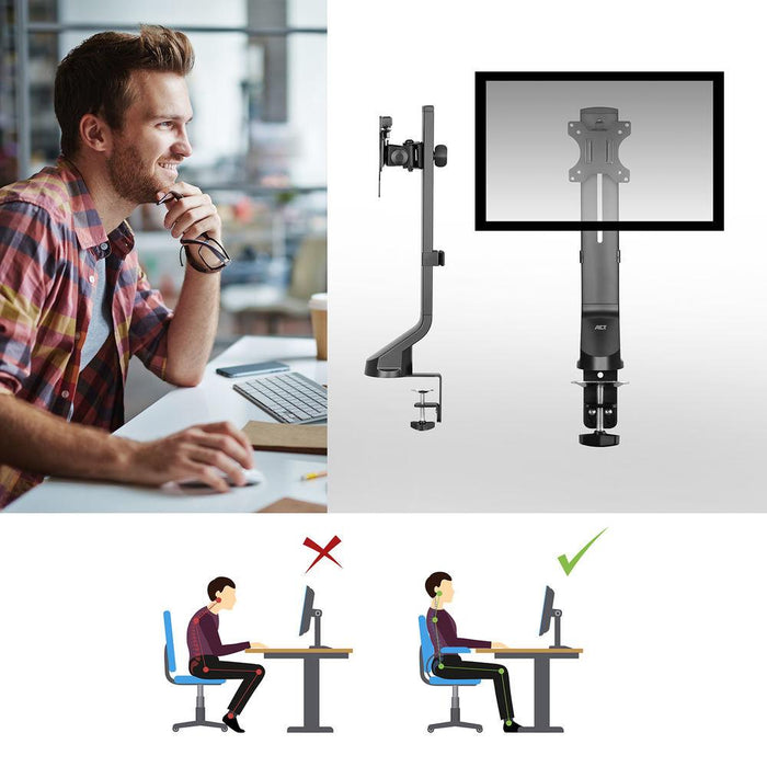 ACT Stand for 1 monitor up to 35" with height adjustment