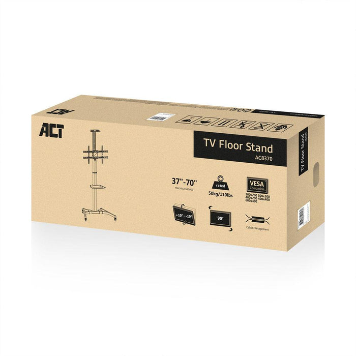 Mobile stand, 37"-70", For floor, ACT AC8370