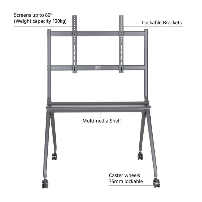 ACT Mobile TV stand 50-86", up to 120kg