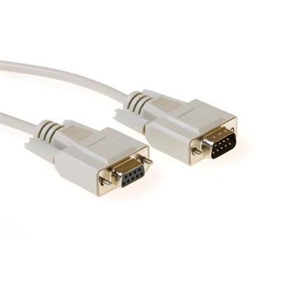 Cable ACT AK2305, RS232 male - RS232 female, 1.8m, White, Bulk