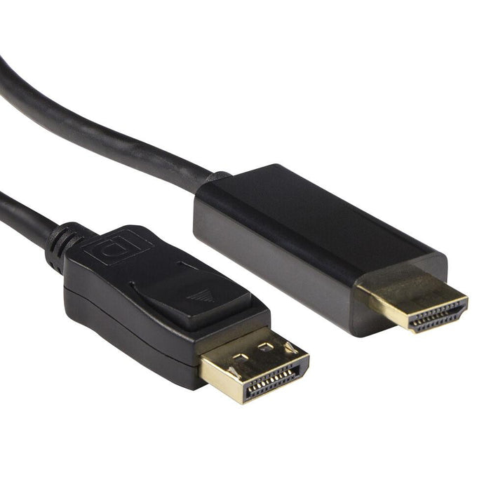 Cable ACT AK3990, DisplayPort male - HDMI-A male, 1.8 m, Black, bulk packaging