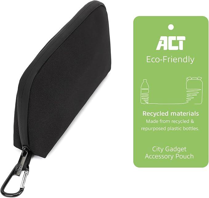 Travel organizer, ACT City Accessory, 24 x 5.50 x 14 cm, 7 compartments, Black