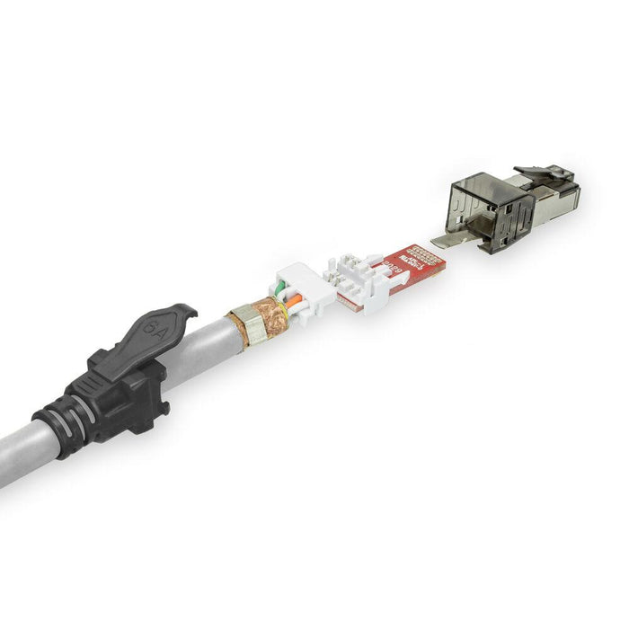 Network patch cable ACT S/FTP, CAT6A IDC 4PPoE/PoE++100W LZSH, 1.5 m