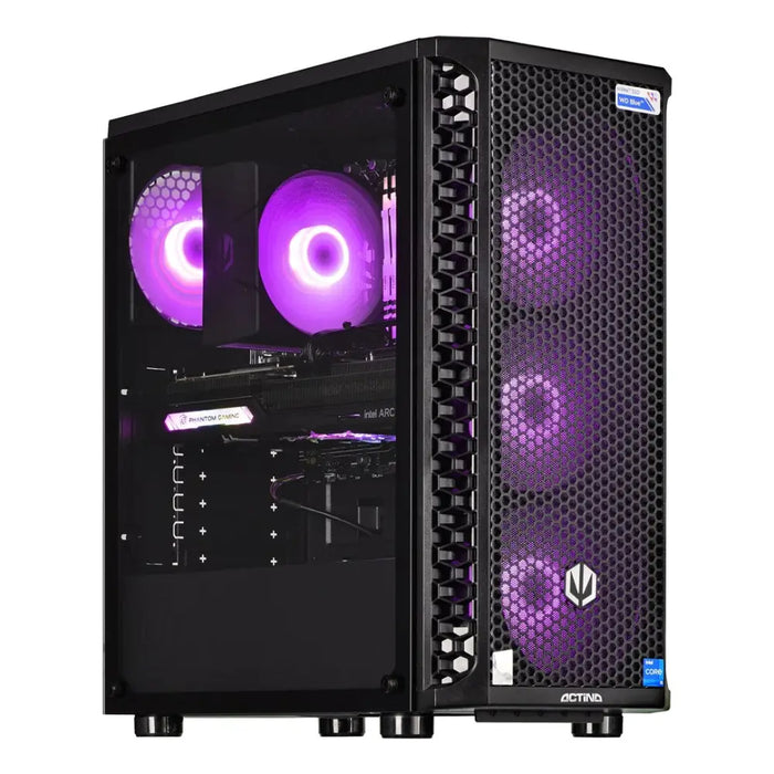 Actina 5901443329220 PC AMD Ryzen™ 5 5500 16 GB DDR4-SDRAM 1 TB SSD AMD Radeon RX 6600 Midi Tower Black - Gaming Actina