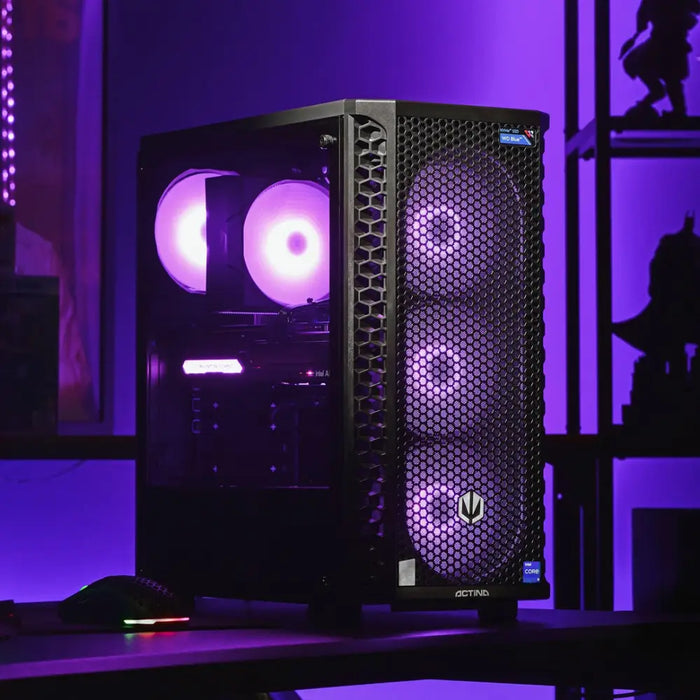 Actina 5901443329237 PC 5500 Midi Tower AMD Ryzen™ 5 16 GB DDR4-SDRAM 500 GB SSD Black - Gaming Actina