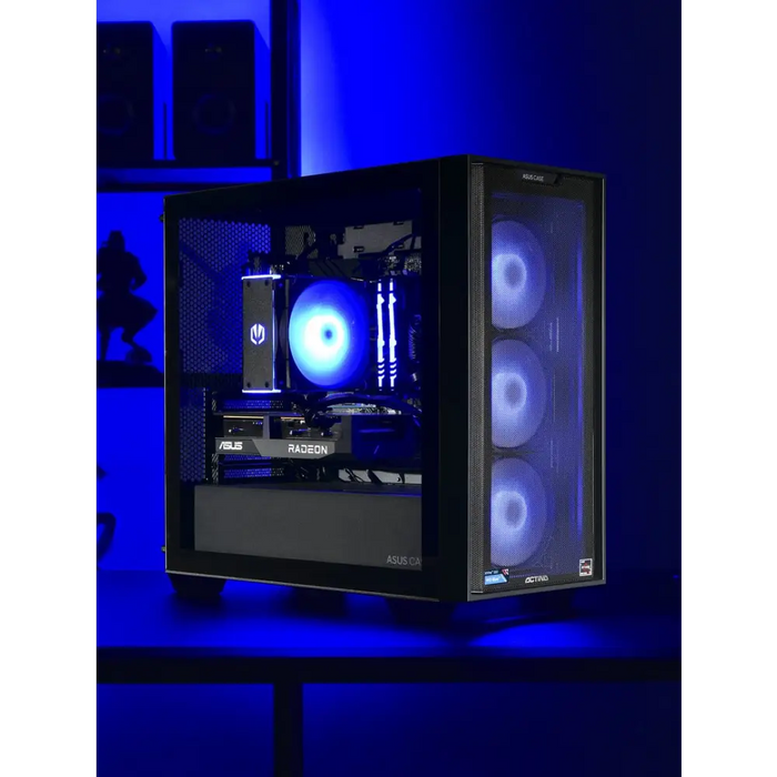 Actina 5901443335832 PC AMD Ryzen™ 5 5600 16 GB DDR4-SDRAM 1 TB SSD AMD Radeon RX 7600 Mini Tower Black - Gaming Actina