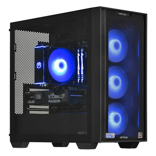 Actina 5901443335832 PC AMD Ryzen™ 5 5600 16 GB DDR4-SDRAM 1 TB SSD AMD Radeon RX 7600 Mini Tower Black - Gaming Actina