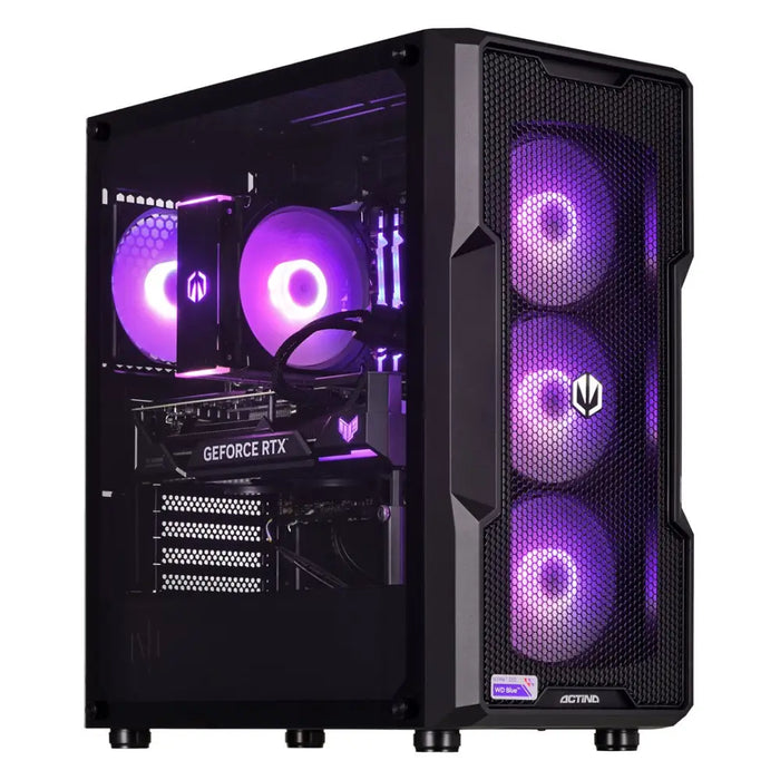 Actina 5901443337645 PC AMD Ryzen™ 5 7600 32 GB DDR5-SDRAM 1 TB SSD AMD Radeon RX 7800 XT Midi Tower Black - Gaming