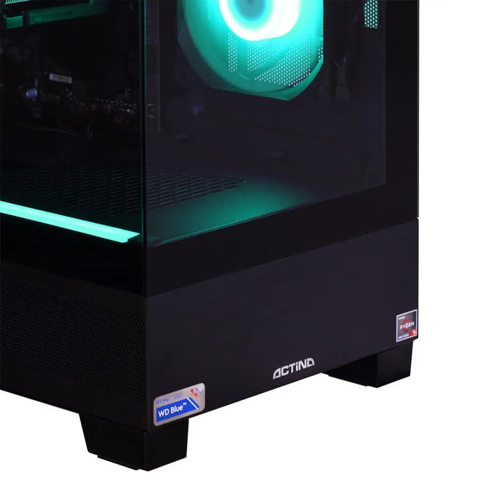 Actina 5901443383628 PC AMD Ryzen™ 5 5600X 32 GB DDR4-SDRAM 1 TB SSD AMD Radeon RX 6600 Midi Tower Black - Gaming