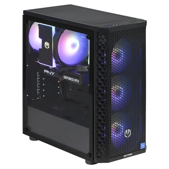 Actina 5901443387503 PC Intel® Core™ i5 i5-14400F 16 GB DDR4-SDRAM 1 TB SSD NVIDIA GeForce RTX 4060 Midi Tower Black