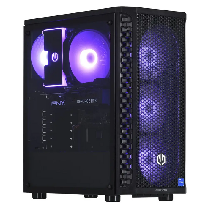Actina 5901443387503 PC Intel® Core™ i5 i5-14400F 16 GB DDR4-SDRAM 1 TB SSD NVIDIA GeForce RTX 4060 Midi Tower Black