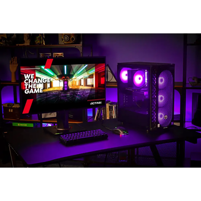Actina 5901443403326 PC AMD Ryzen™ 5 9600X 32 GB DDR5-SDRAM 1 TB SSD AMD Radeon RX 7700 XT Midi Tower Black - Gaming