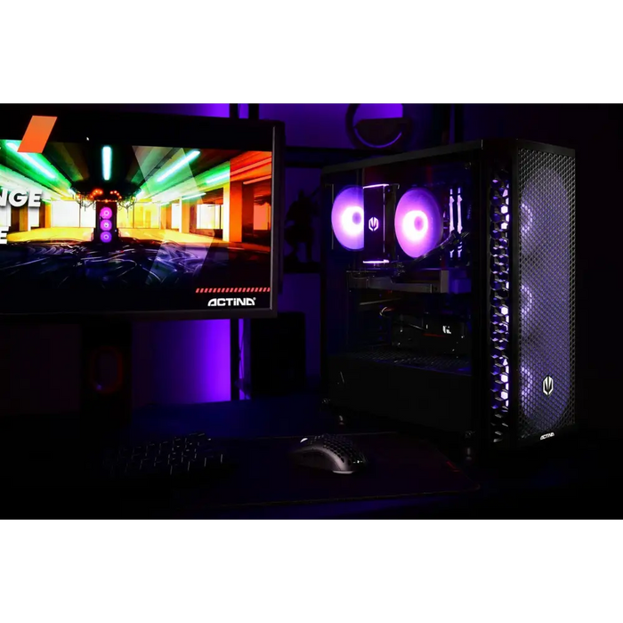 Actina 5901443404842 PC AMD Ryzen™ 7 8700F 32 GB DDR5-SDRAM 1 TB SSD AMD Radeon RX 7700 XT Midi Tower Black - Gaming