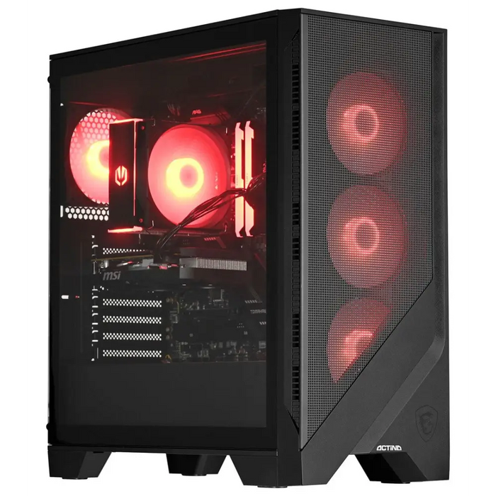 Actina 5901443406105 PC AMD Ryzen™ 7 7700 32 GB DDR5-SDRAM 1 TB SSD AMD Radeon RX 7700 XT Midi Tower Black - Gaming