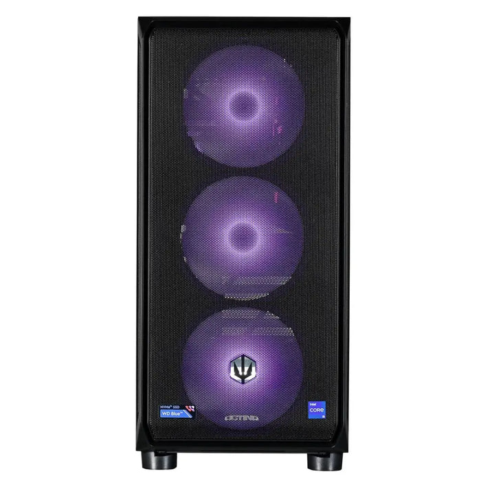 Actina 5901443410294 PC AMD Ryzen™ 7 8400F 32 GB DDR5-SDRAM 1 TB SSD Intel Arc B580 Midi Tower Black - Gaming Actina