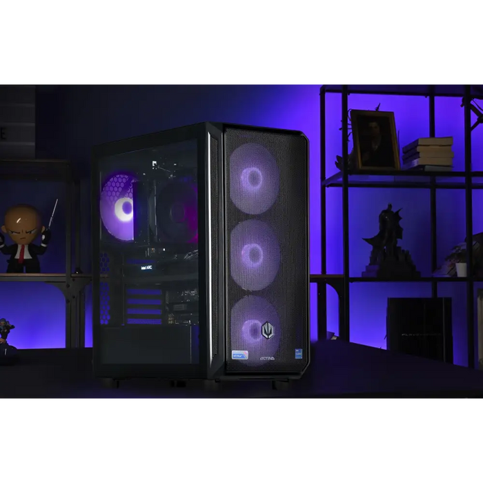 Actina 5901443410294 PC AMD Ryzen™ 7 8400F 32 GB DDR5-SDRAM 1 TB SSD Intel Arc B580 Midi Tower Black - Gaming Actina