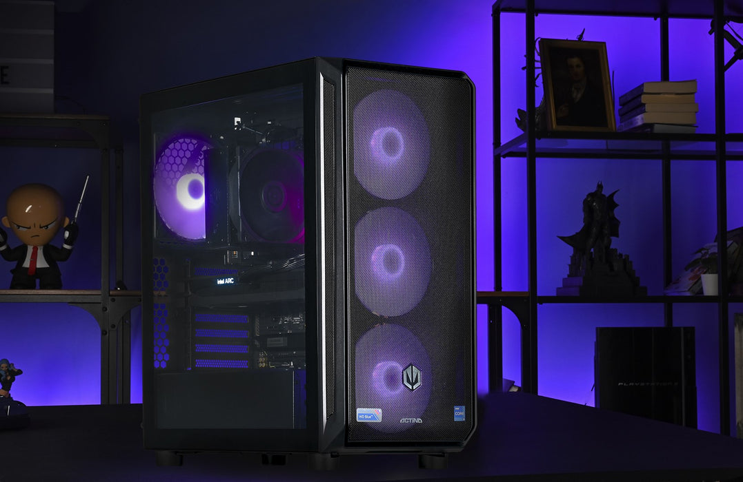 Actina 5901443410270 PC AMD Ryzen™ 5 7500F 32 GB DDR5-SDRAM 1 TB SSD Intel Arc B580 Midi Tower Black
