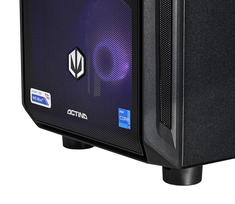 Actina 5901443410294 PC AMD Ryzen™ 7 8400F 32 GB DDR5-SDRAM 1 TB SSD Intel Arc B580 Midi Tower Black
