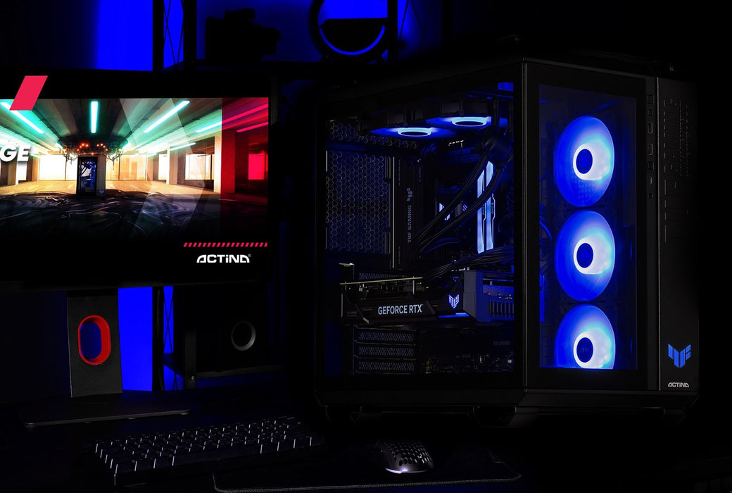 Actina 5901443411857 PC AMD Ryzen™ 7 9800X3D 32 GB DDR5-SDRAM 2 TB SSD NVIDIA GeForce RTX 5090 Midi Tower Black