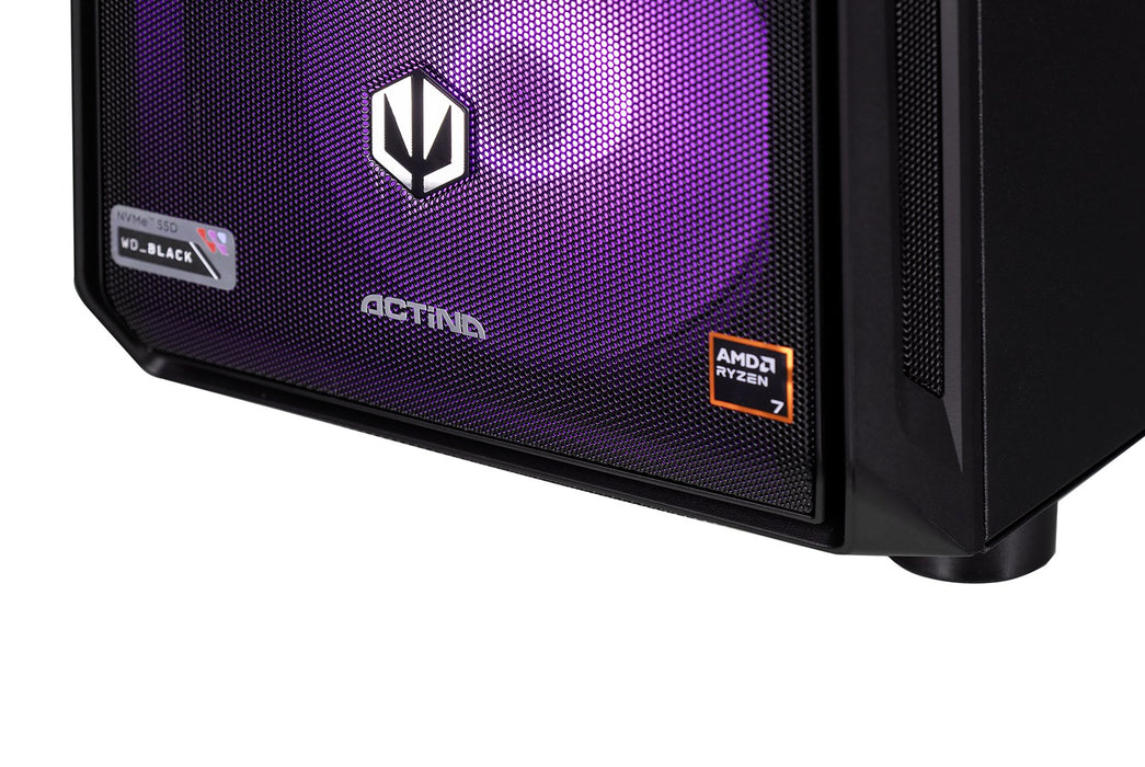 Actina 5901443411963 PC AMD Ryzen™ 9 9900X 32 GB DDR5-SDRAM 2 TB SSD NVIDIA GeForce RTX 5080 Windows 11 Home Midi Tower Black