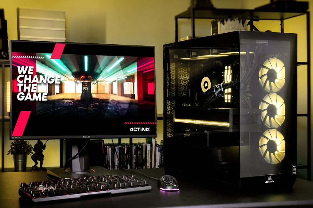 Actina 5901443413738 PC AMD Ryzen™ 7 7800X3D 32 GB DDR5-SDRAM 2 TB SSD NVIDIA GeForce RTX 5070 Ti Midi Tower Black