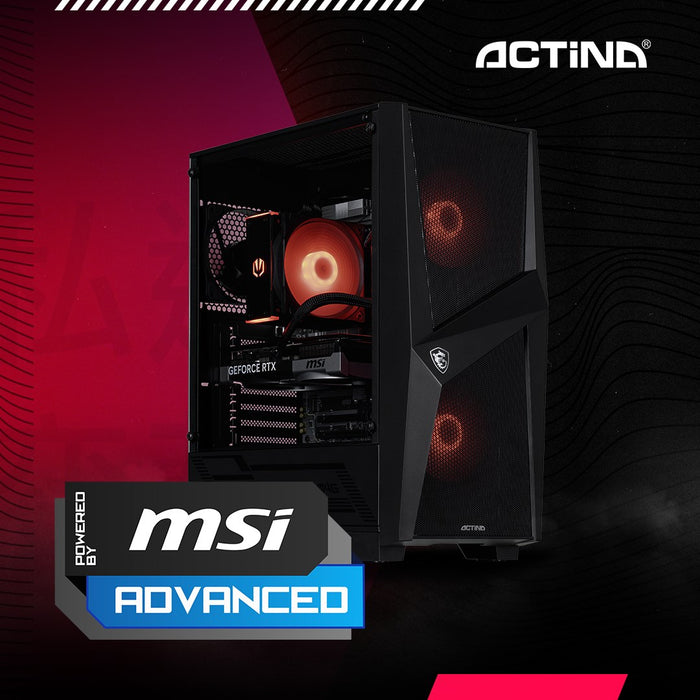Actina 5901443421634 PC AMD Ryzen™ 5 7500F 32 GB DDR5-SDRAM 1 TB SSD NVIDIA GeForce RTX 5060 Ti Midi Tower Black