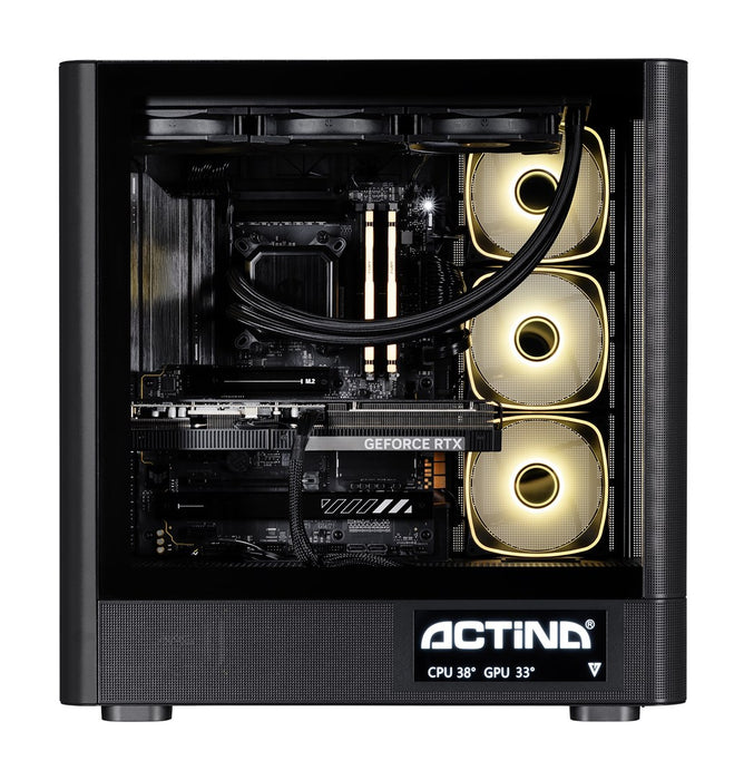 Actina 5901443440260 PC AMD Ryzen™ 7 9850X3D 32 GB DDR5-SDRAM 2 TB SSD NVIDIA GeForce RTX 5090 Windows 11 Home Midi Tower Black