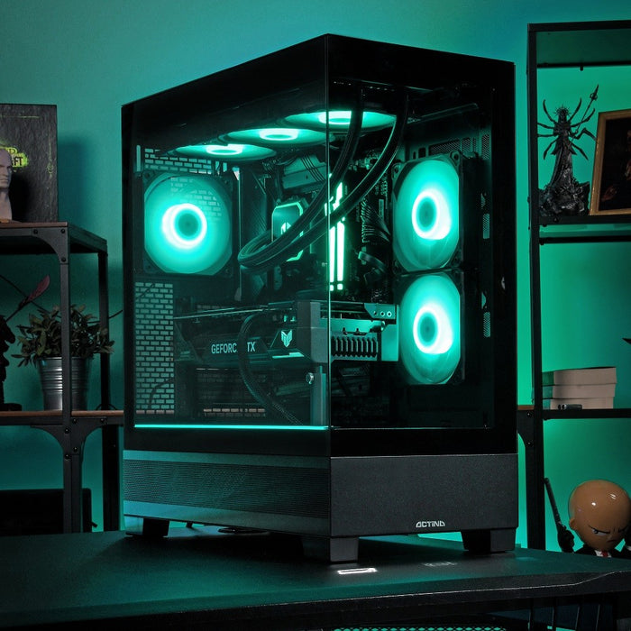 Actina 5901443442134 PC AMD Ryzen™ 9 9950X3D 192 GB DDR5-SDRAM 4 TB SSD NVIDIA GeForce RTX 5090 Windows 11 Pro Midi Tower Black