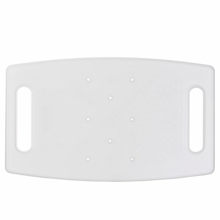 Rectangular shower stool with height adjustment