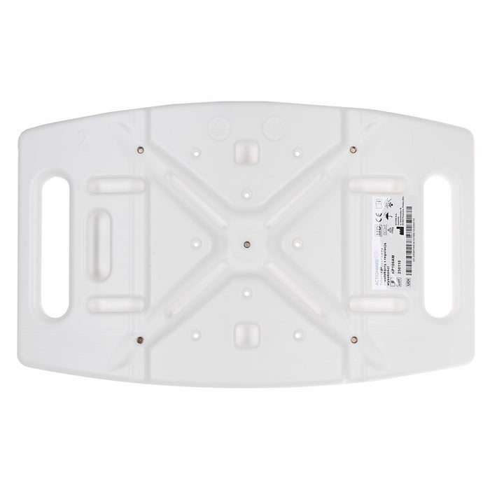 Rectangular shower stool with height adjustment