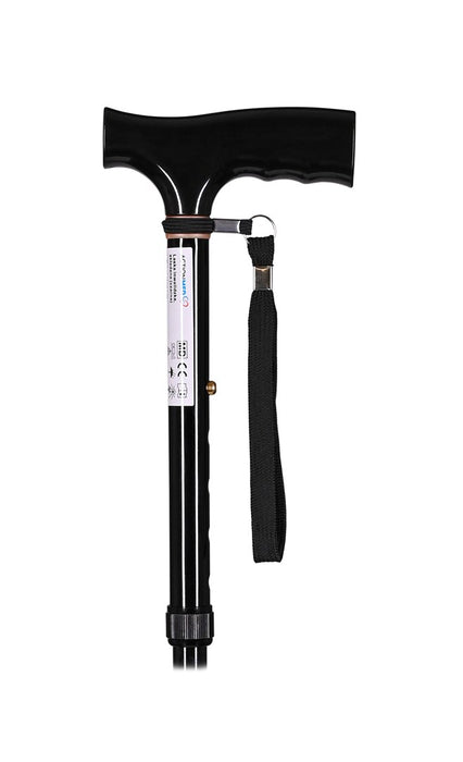 Folding walking stick ACTIONMED black